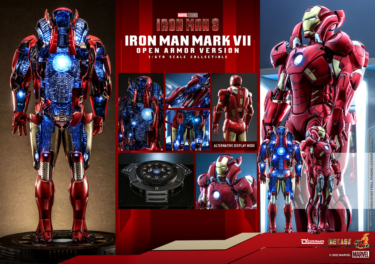 Iron Man Mark VII (Open Armor Version) Sixth Scale Figure by Hot Toys
