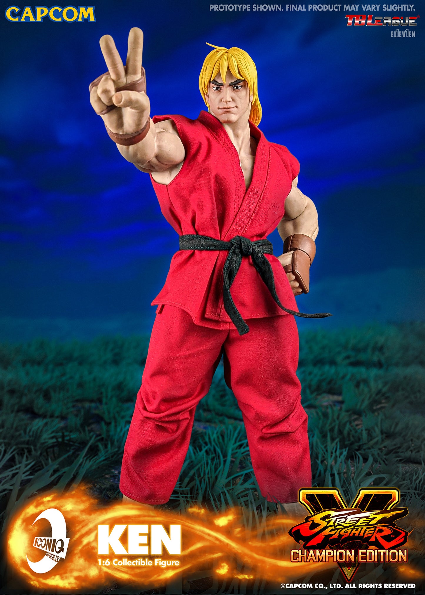 Street Fighter Ken Masters 1/6 Scale Figure by Iconiq Studios