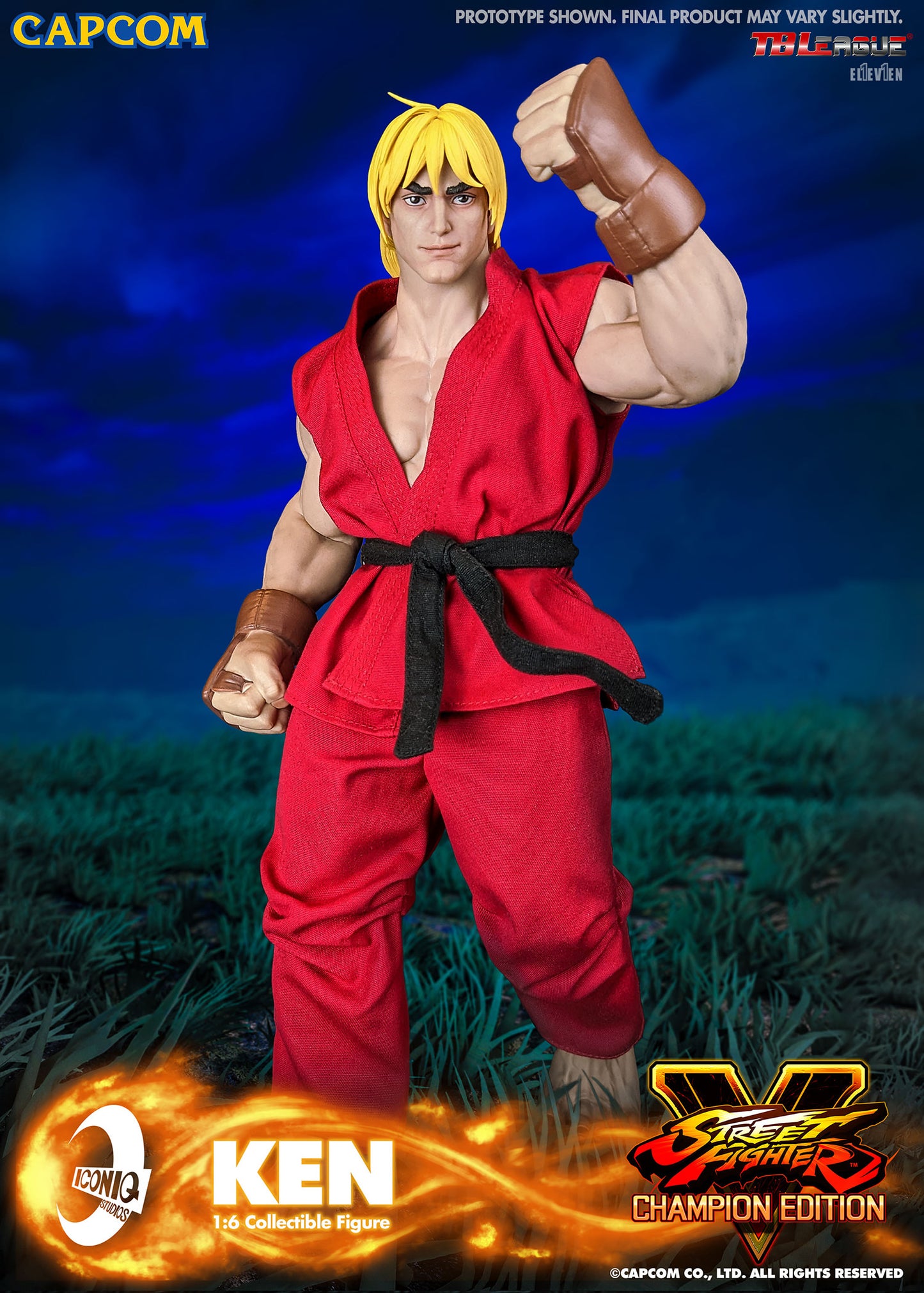 Street Fighter Ken Masters 1/6 Scale Figure by Iconiq Studios