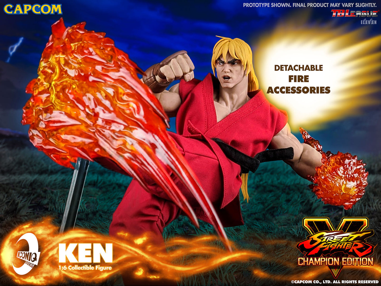 Street Fighter Ken Masters 1/6 Scale Figure by Iconiq Studios