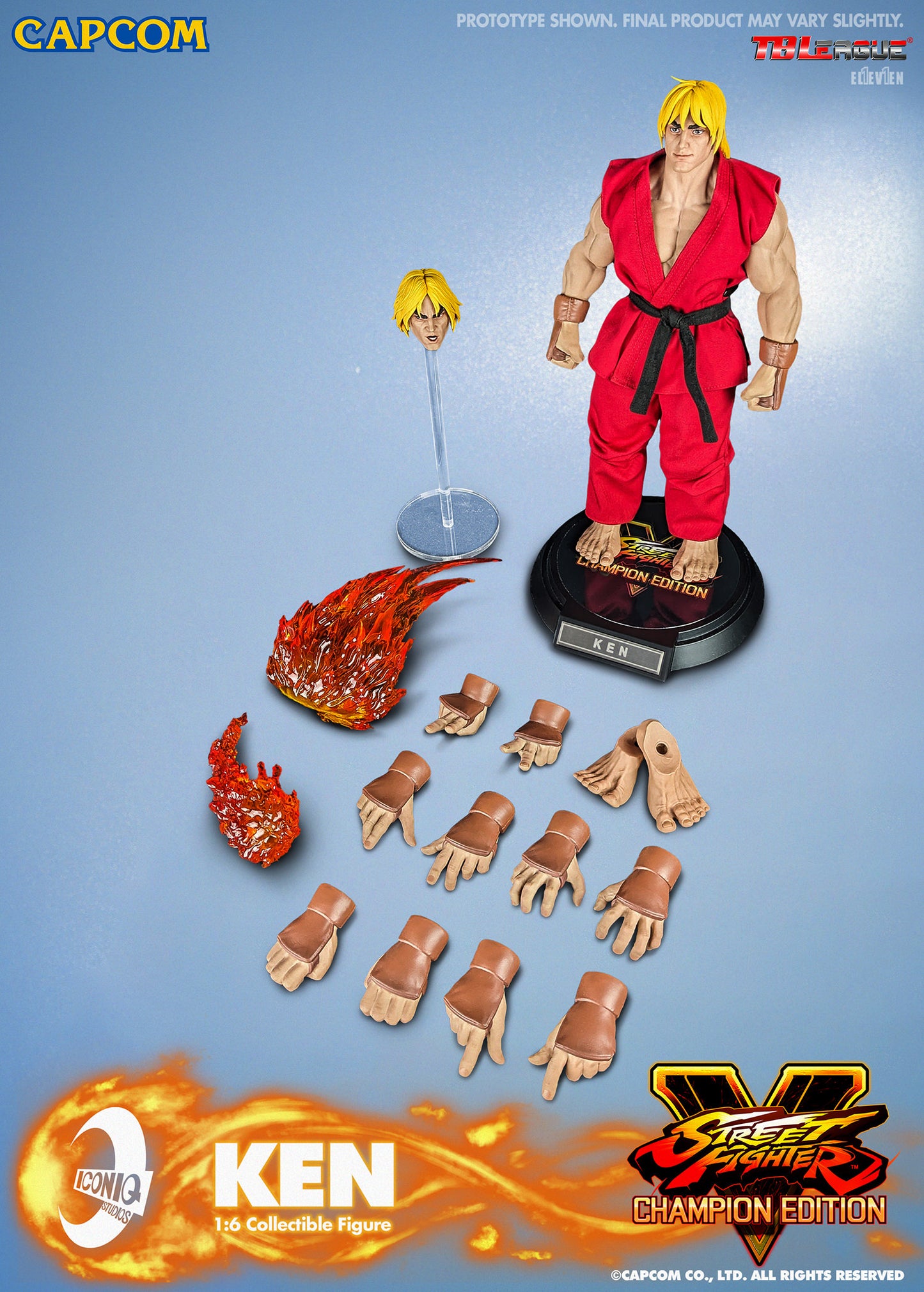 Street Fighter Ken Masters 1/6 Scale Figure by Iconiq Studios