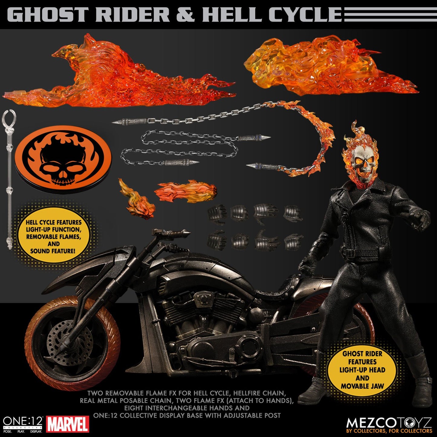 One 12 Collective Ghost Rider and Hell Cycle Set