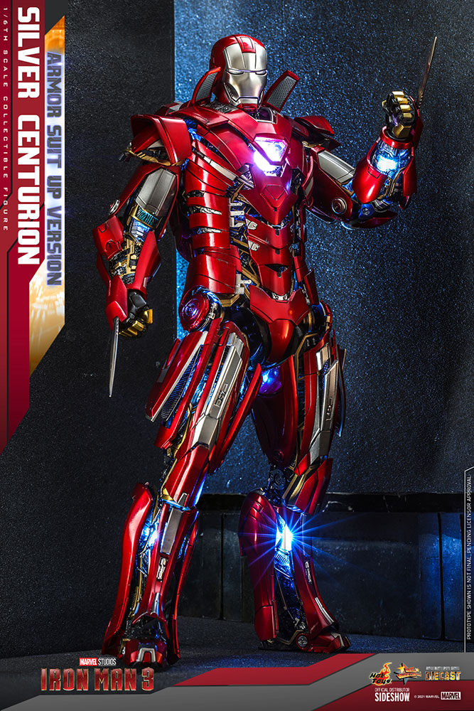 Hot Toys Silver Centurion (Armor Suit Up Version) 1/6 Scale Figure