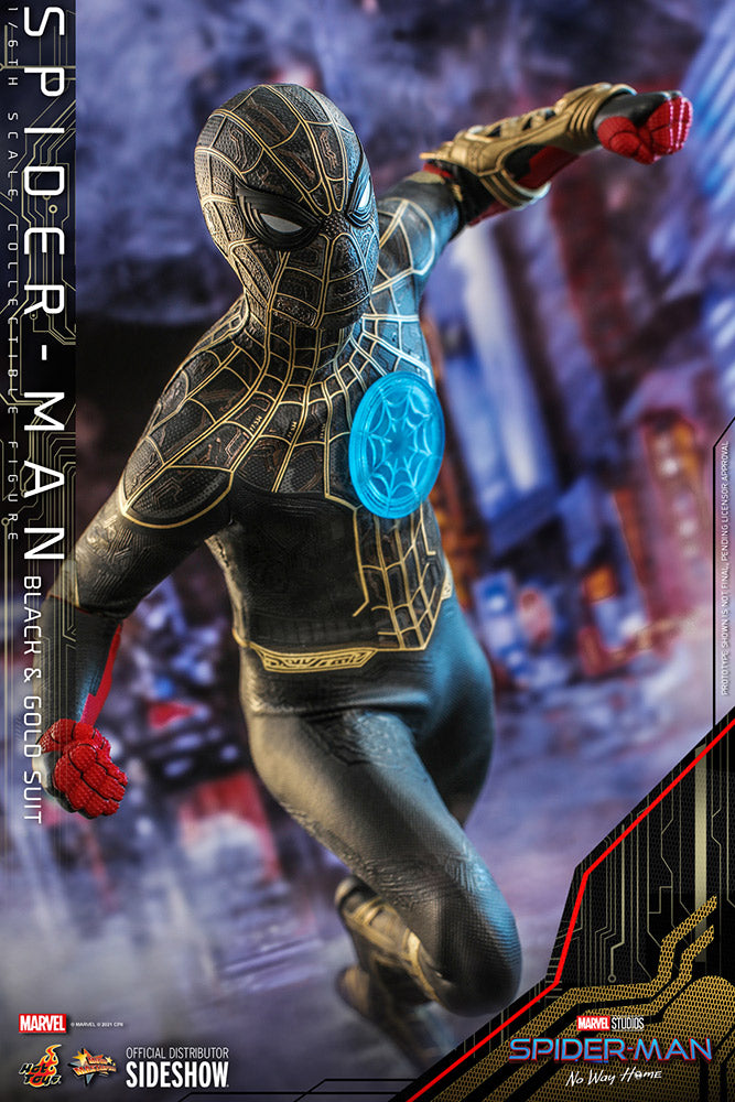 Spider-Man (Black & Gold Suit) Sixth Scale Collectible Figure by