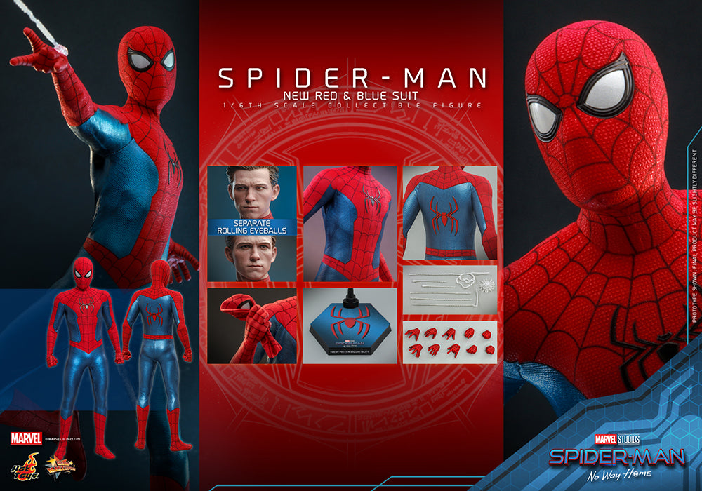 Spider-Man (New Red & Blue Suit) Sixth Scale Figure by Hot Toys