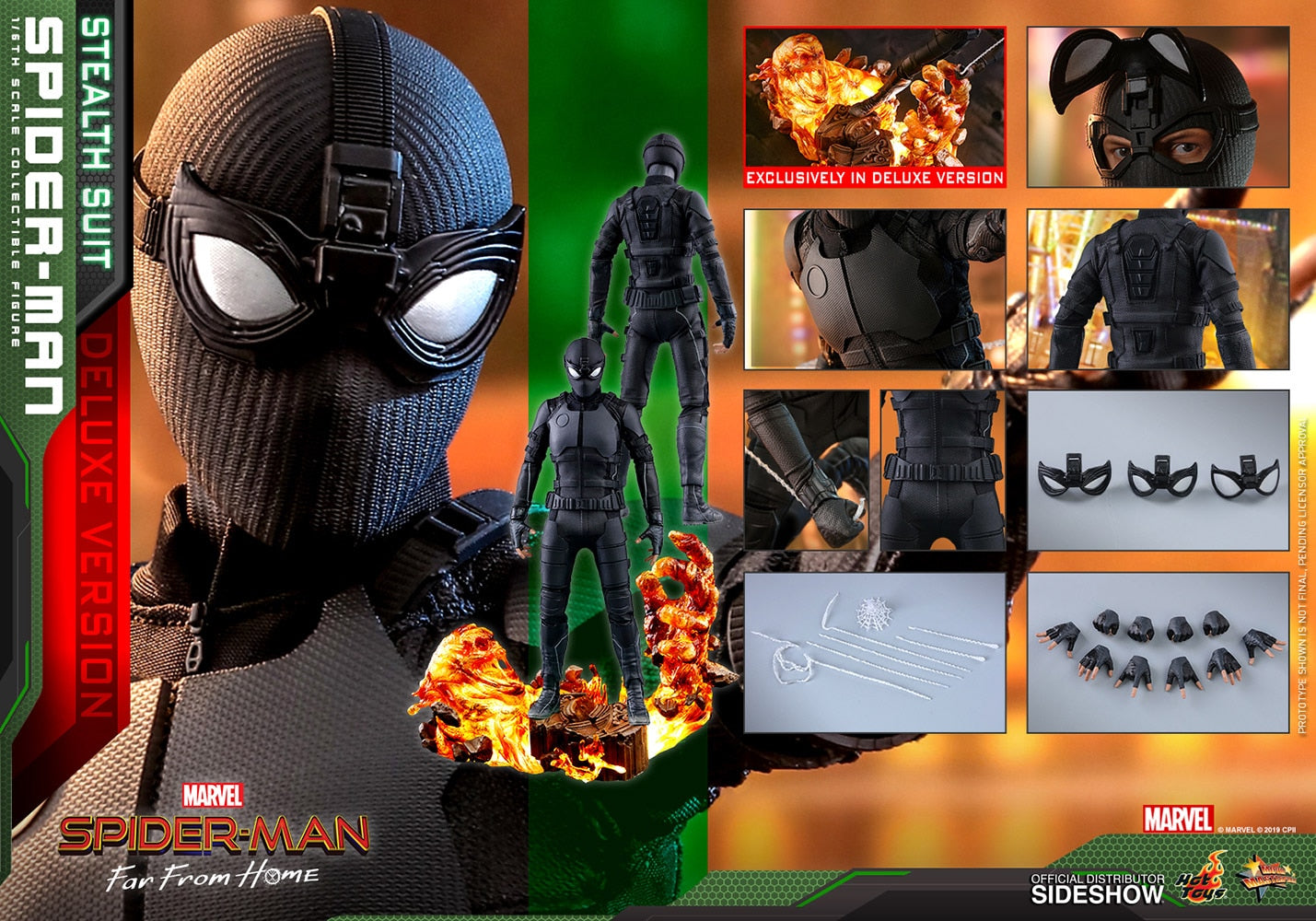 Hot Toys Spider-Man Stealth Suit Deluxe