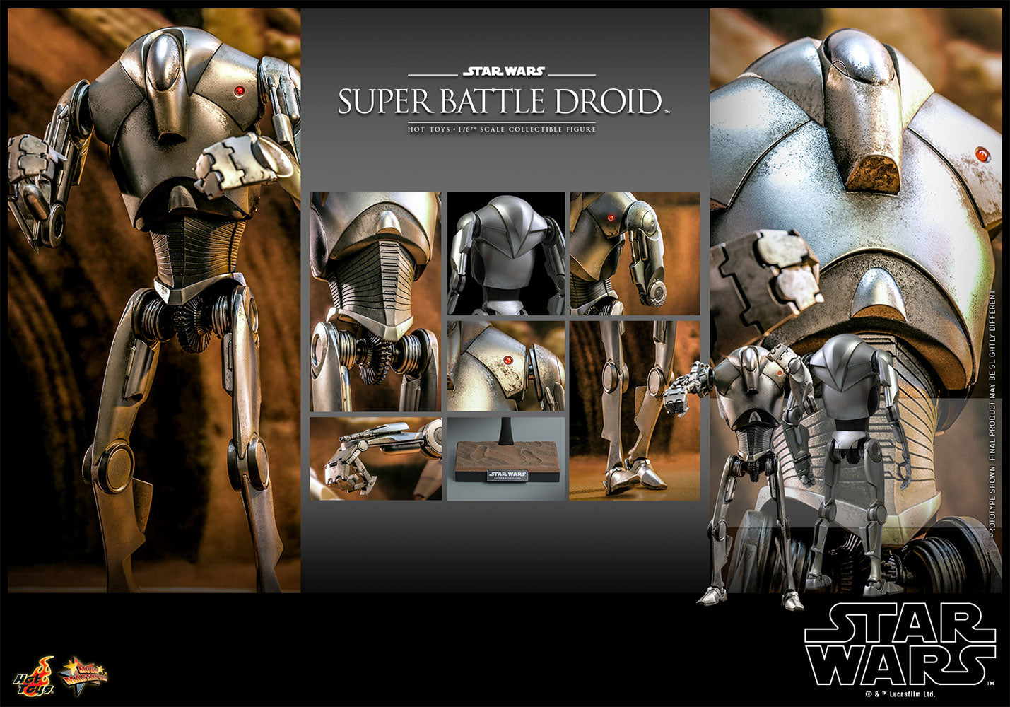 Super Battle Droid Sixth Scale Figure by Hot Toys