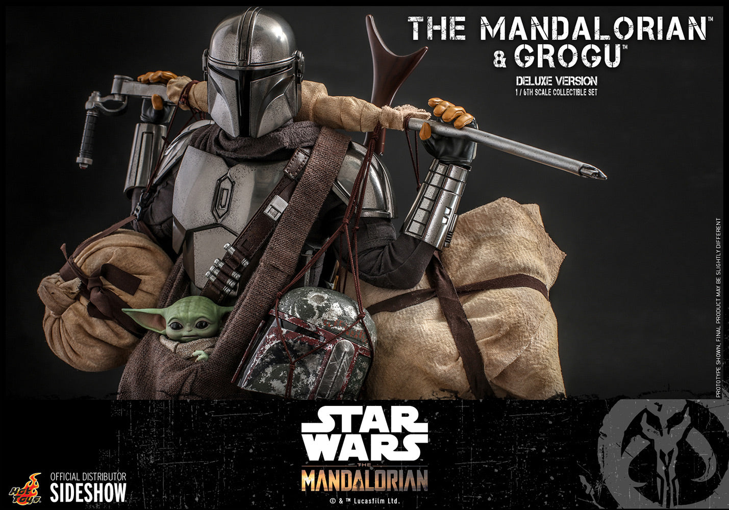 Hot Toys The Mandalorian and Grogu (Deluxe Version) 1/6 Scale Figure Set