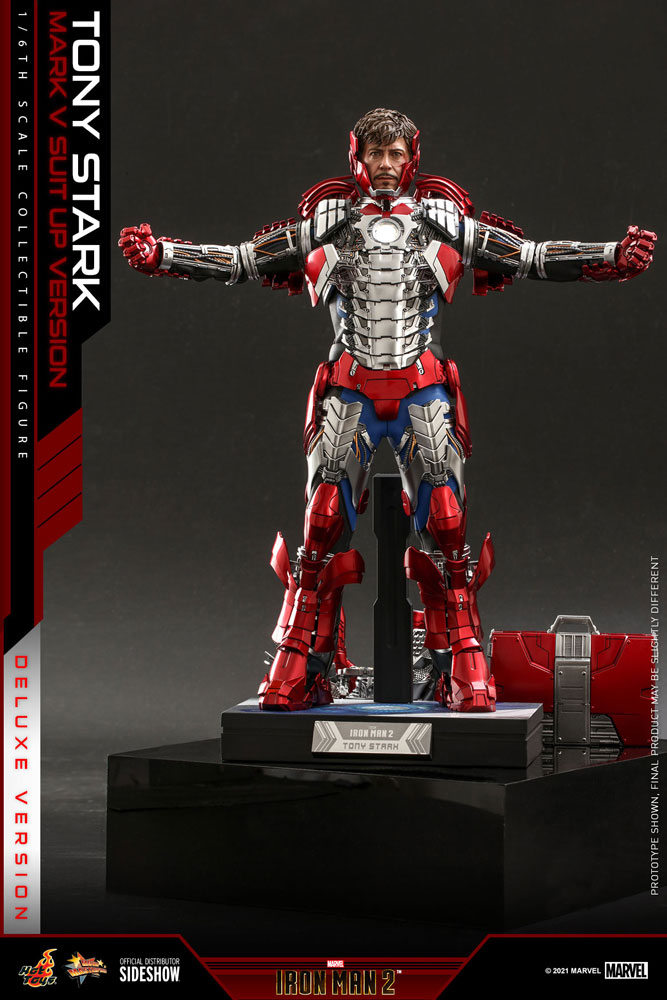 Hot Toys Tony Stark (Mark V Suit Up Version) Deluxe