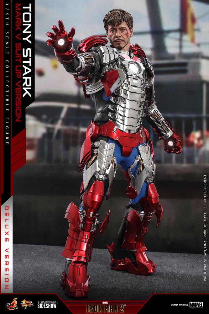Hot Toys 1/6 Tony Stark Mark VII Suit-Up