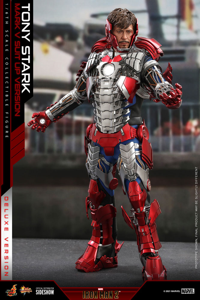 Hot Toys Tony Stark (Mark V Suit Up Version) Deluxe